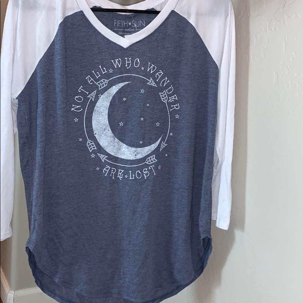 Not all who wander baseball tee